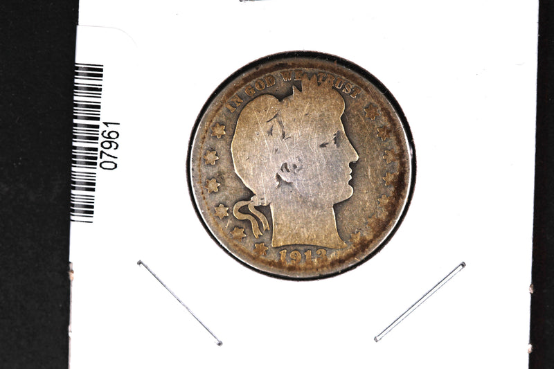 1913-D Barber Quarter.  Affordable Collectible Coin.  Store