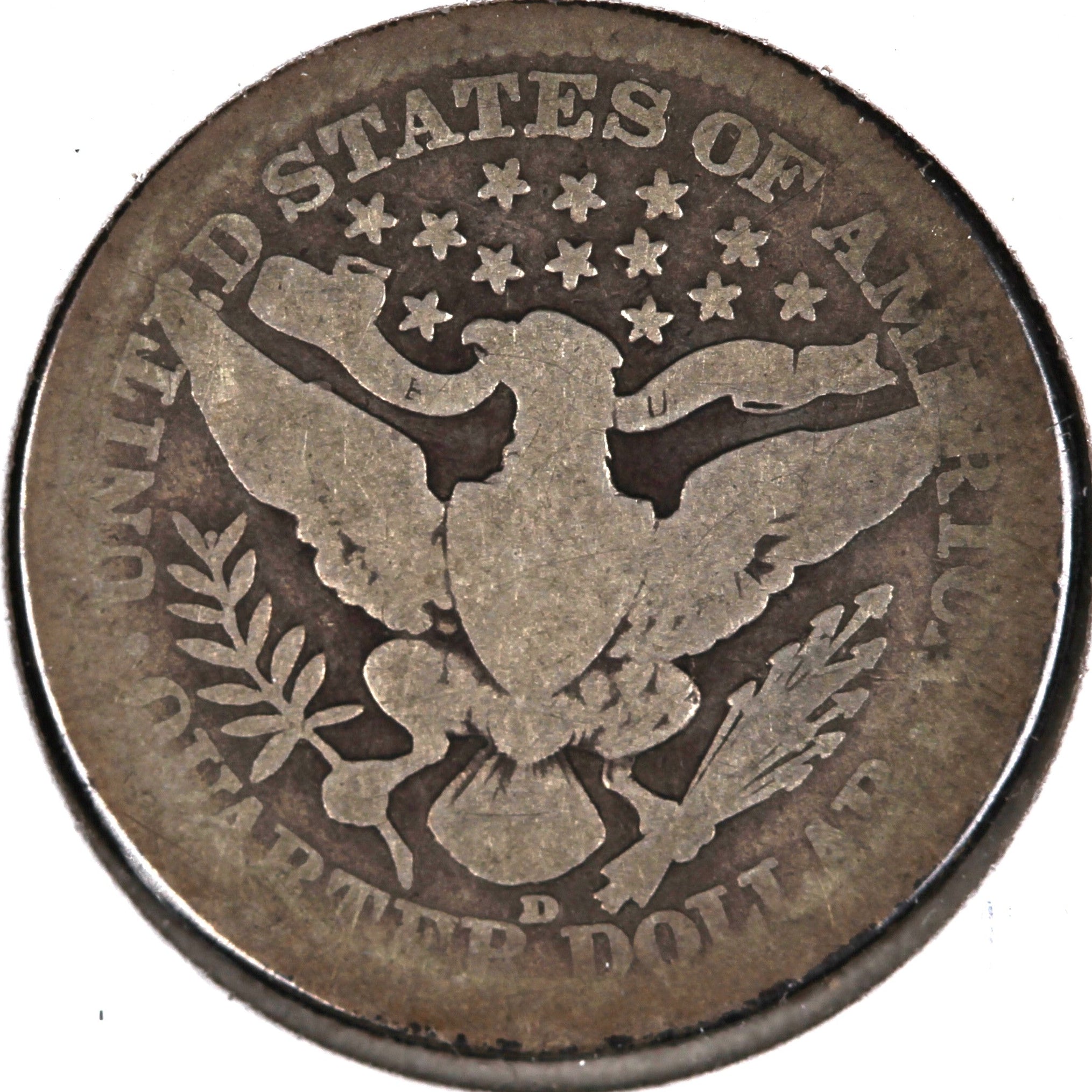 1914-D Barber Quarter, Good Circulated Coin, Store #07980