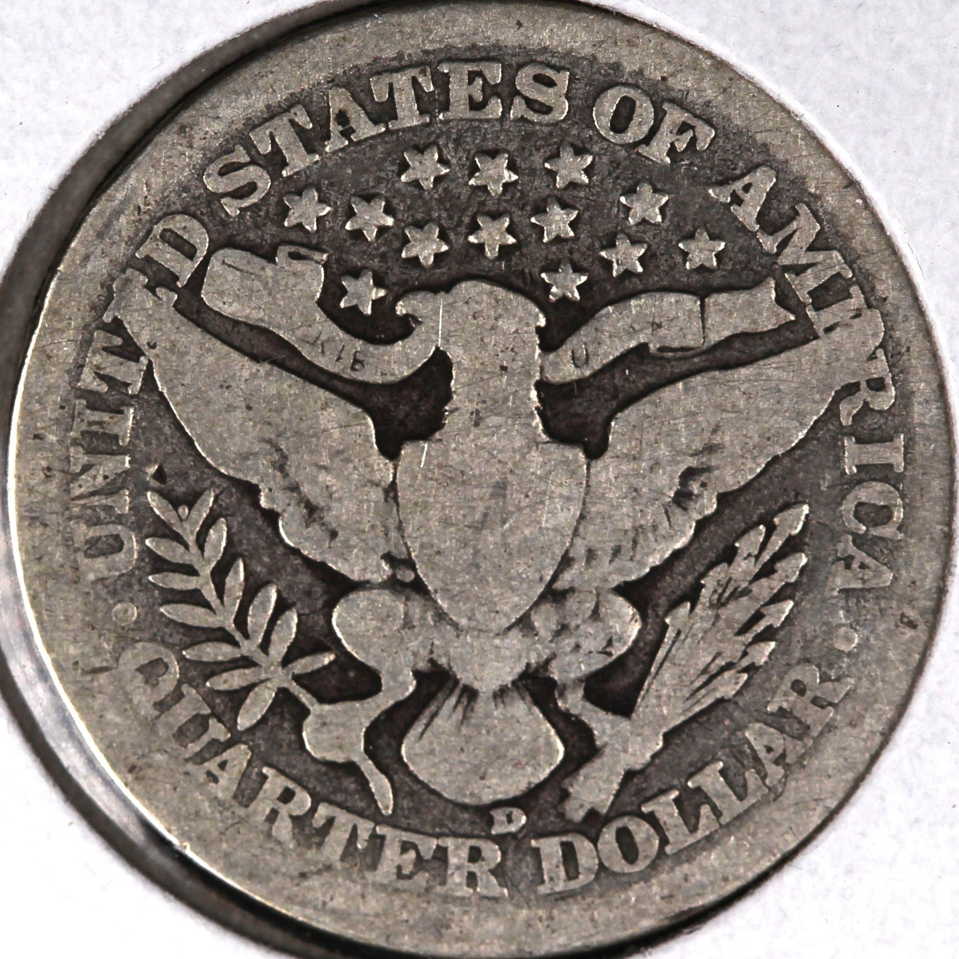 1914-D Barber Quarter, Good Circulated Coin, Store #07985