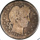 1914-D Barber Quarter, Abt Good Circulated Coin, Store