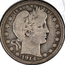 1914-D Barber Quarter, Good Circulated Coin, Store