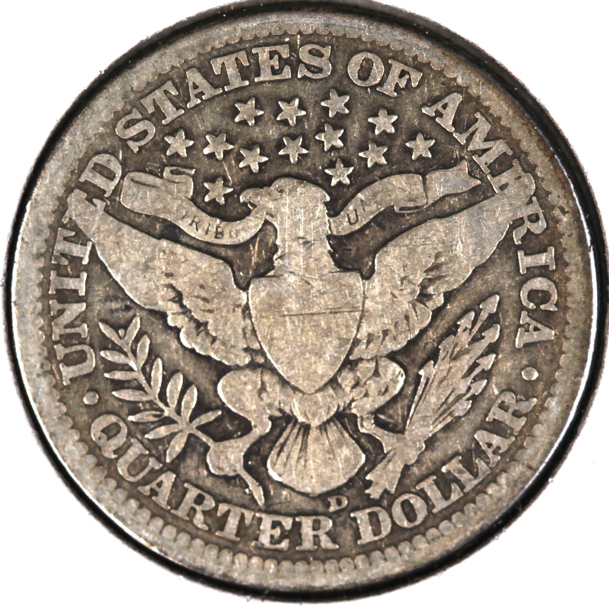 1914-D Barber Quarter, Good Circulated Coin, Store #07988