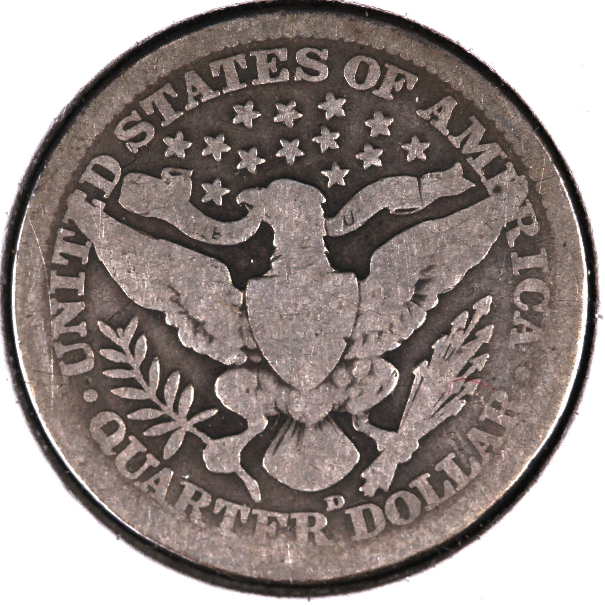 1915-D Barber Quarter, Good Circulated Coin, Store #08021