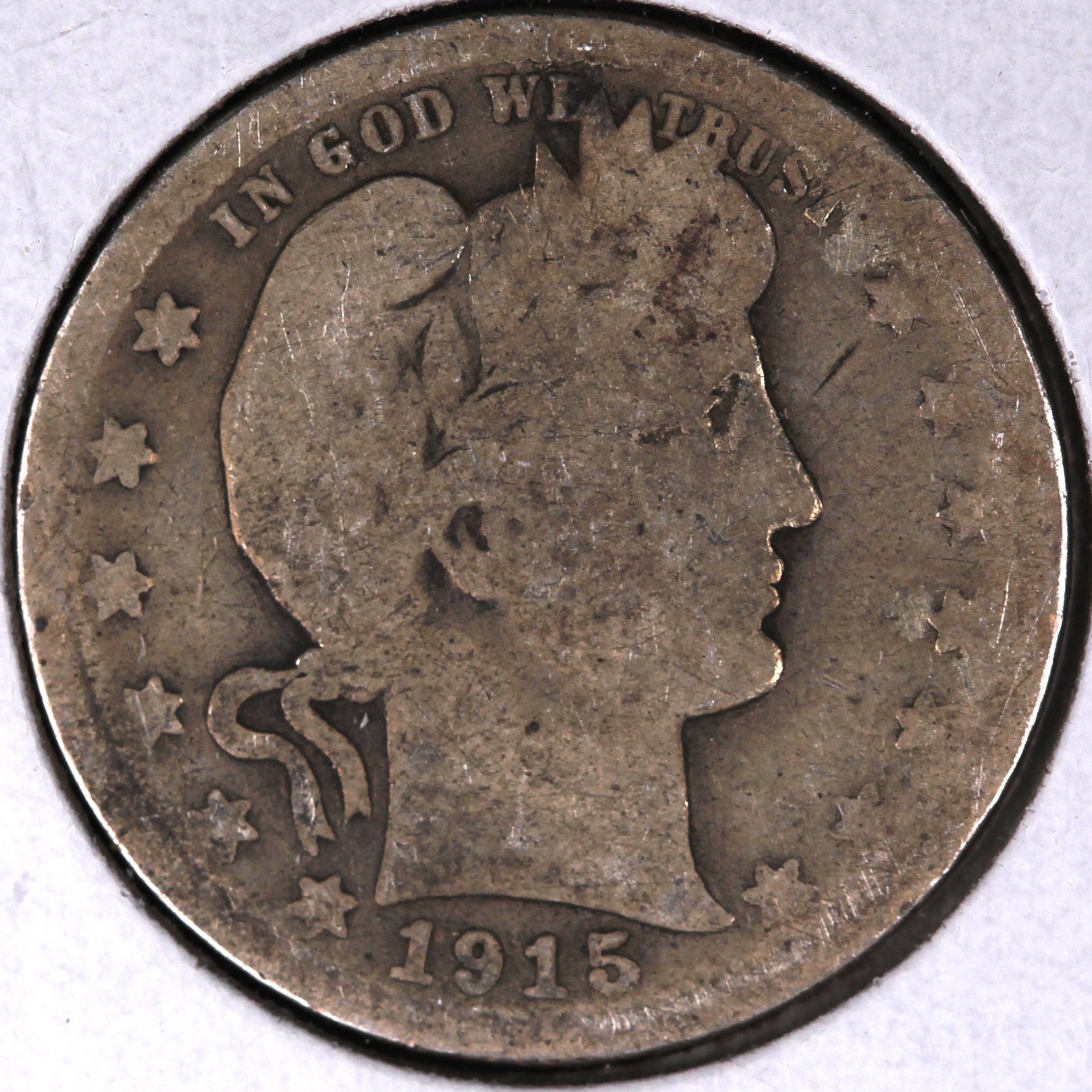 1915-D Barber Quarter, Fair Circulated Coin, Store #08024