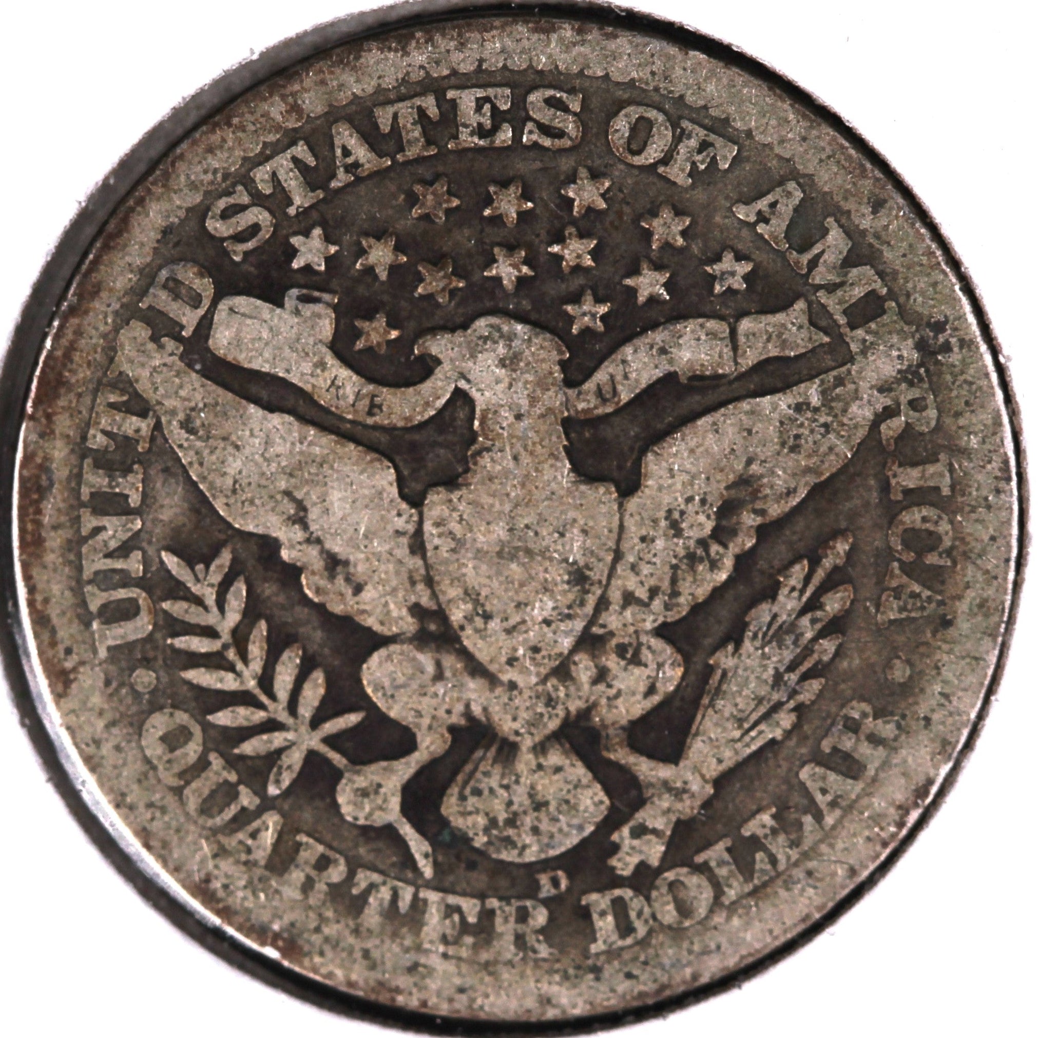 1915-D Barber Quarter, About Good Circulated Coin, Store #08026