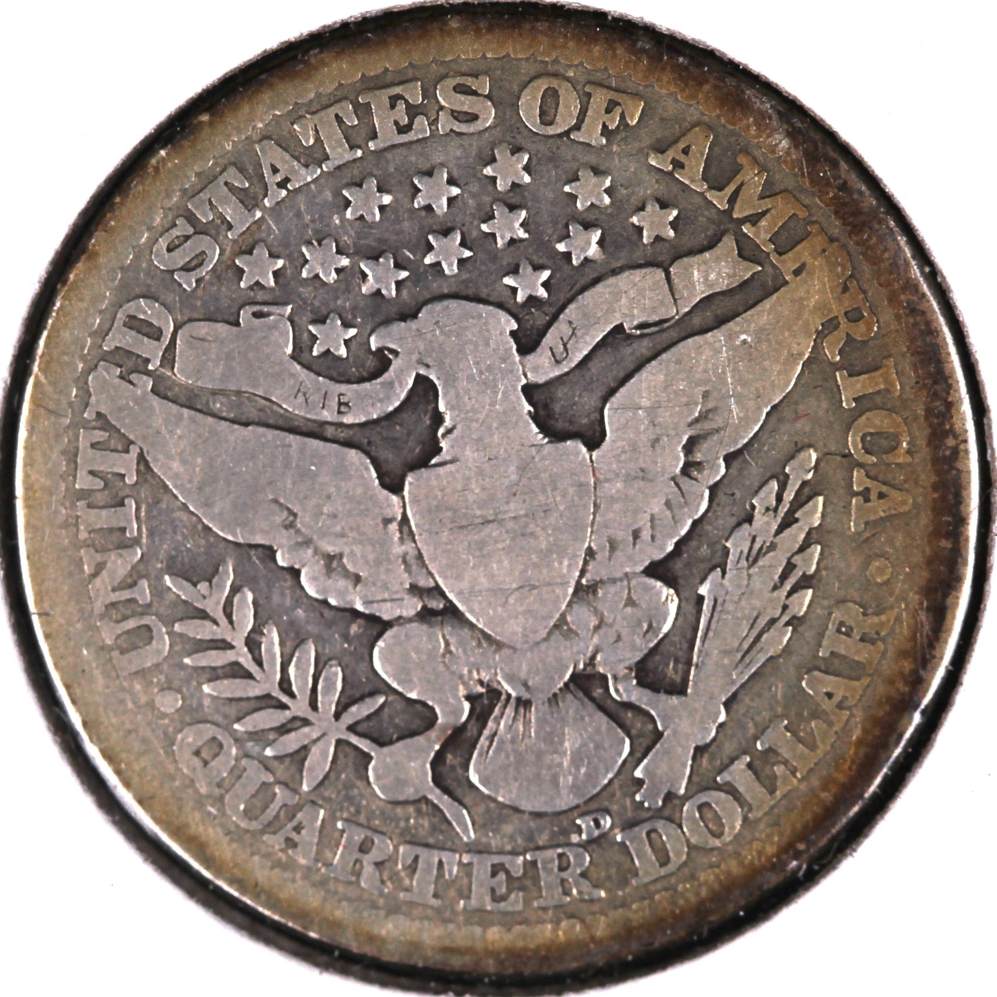 1915-D Barber Quarter, About Good Circulated Coin, Store #08027