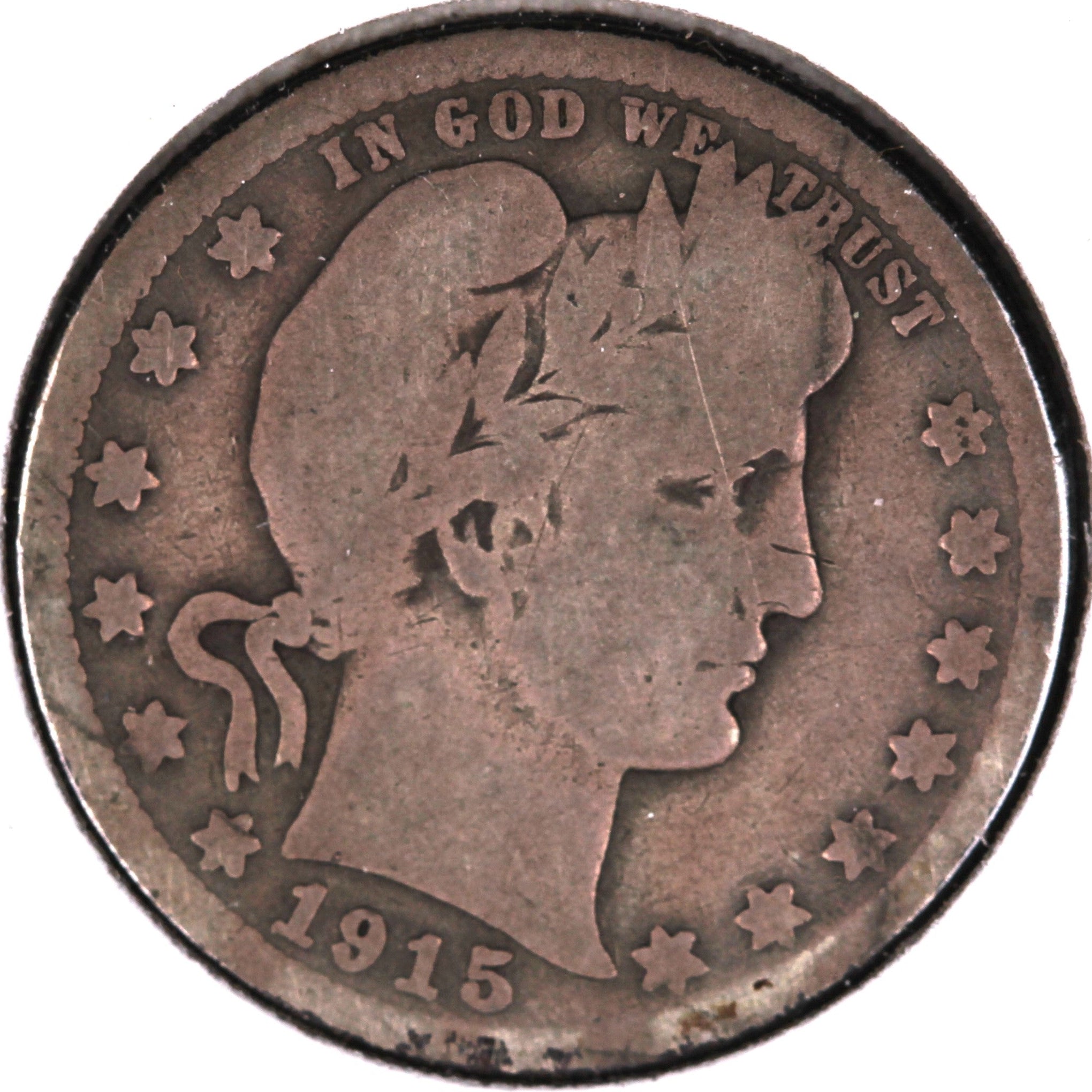 1915-D Barber Quarter, About Good Circulated Coin, Store #08028
