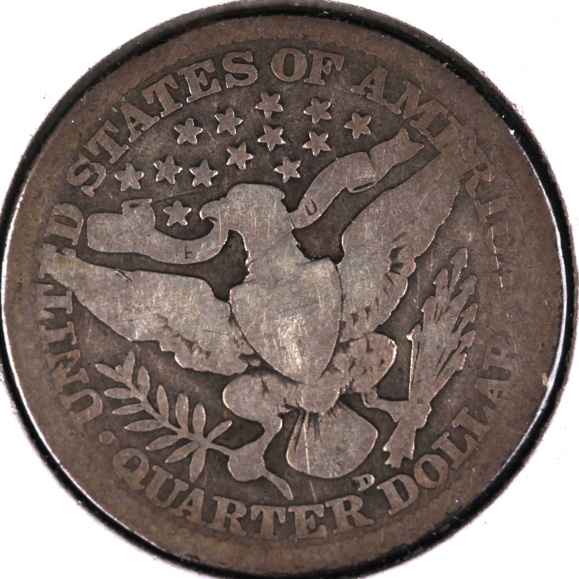 1915-D Barber Quarter, About Good Circulated Coin, Store #08028