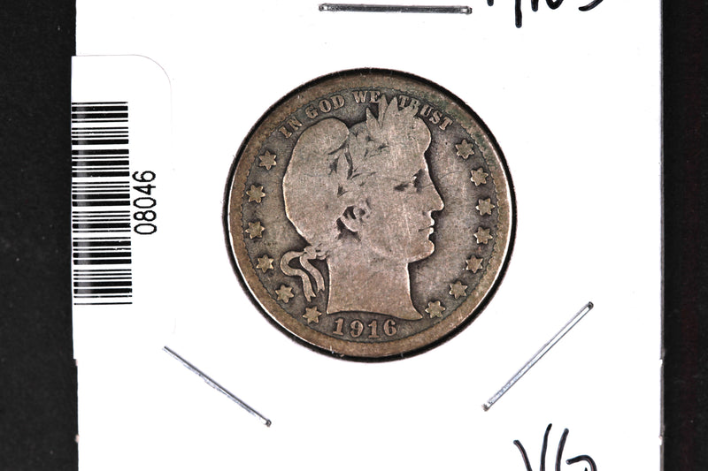 1916-D Barber Quarter. Affordable Collectible Coin. Store
