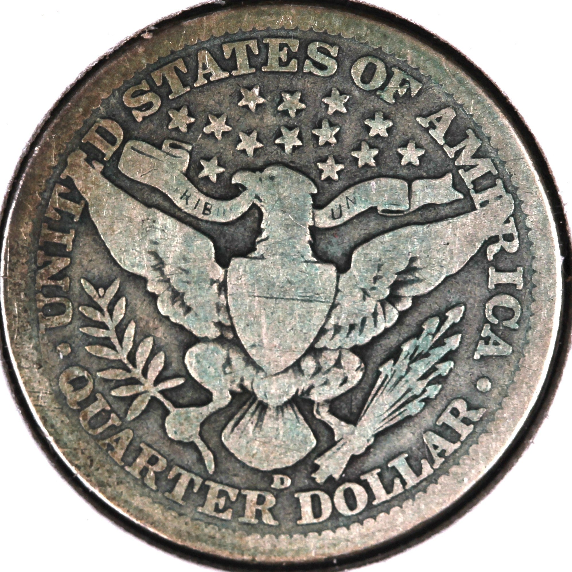 1916-D Barber Quarter, Good+ Circulated Coin, Store #08046