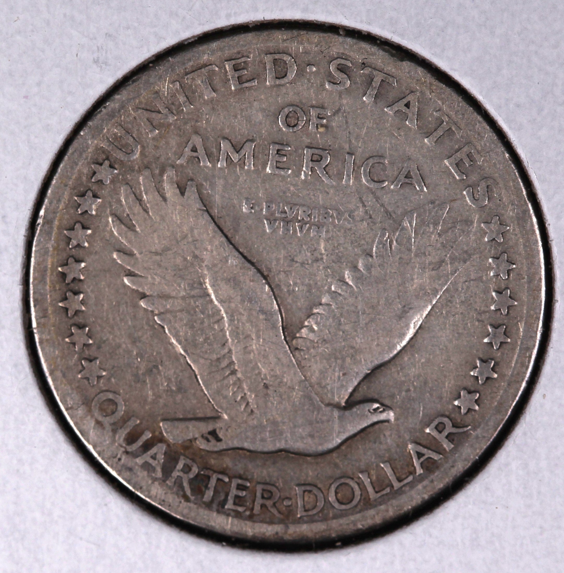 1917 T-1 Standing Liberty Silver Quarter. Very Good Circulated Coin. Store #QR1553