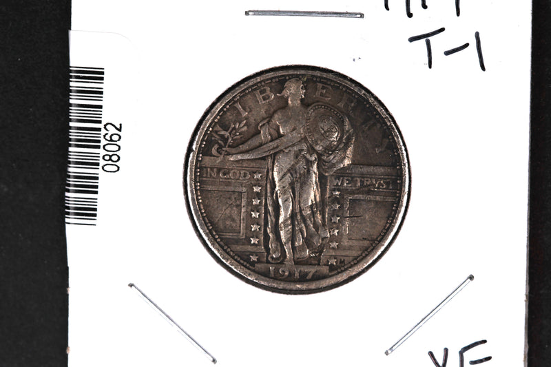 1917 T-1 Standing Liberty Quarter. Collectible Coin. Store