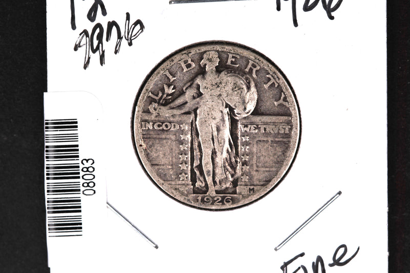 1926 Standing Liberty Quarter. Affordable Collectible Coin. Store