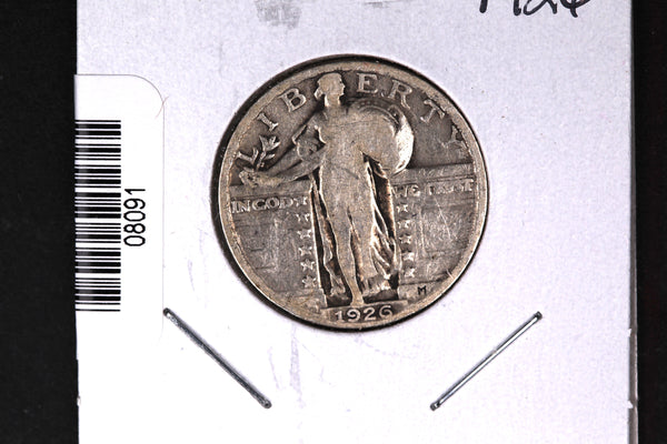 1926 Standing Liberty Quarter. Affordable Collectible Coin. Store # 08091