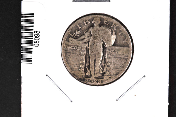 1926-D Standing Liberty Quarter. Affordable Collectible Coin. Store # 08098
