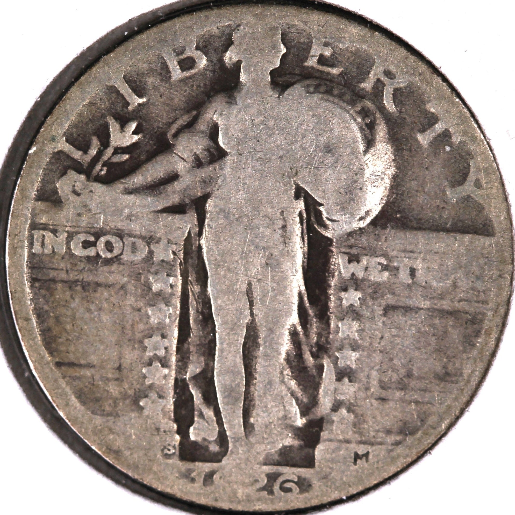 1926-S Standing Liberty Quarter, Good Circulated Coin, Store #QR1642.