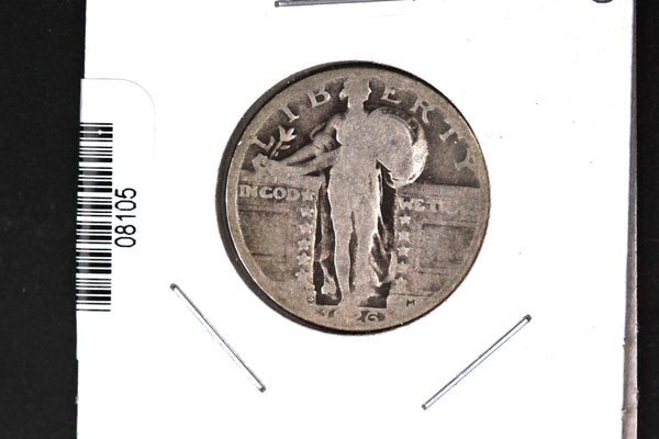 1926-S Standing Liberty Quarter. Affordable Collectible Coin. Store # 08105