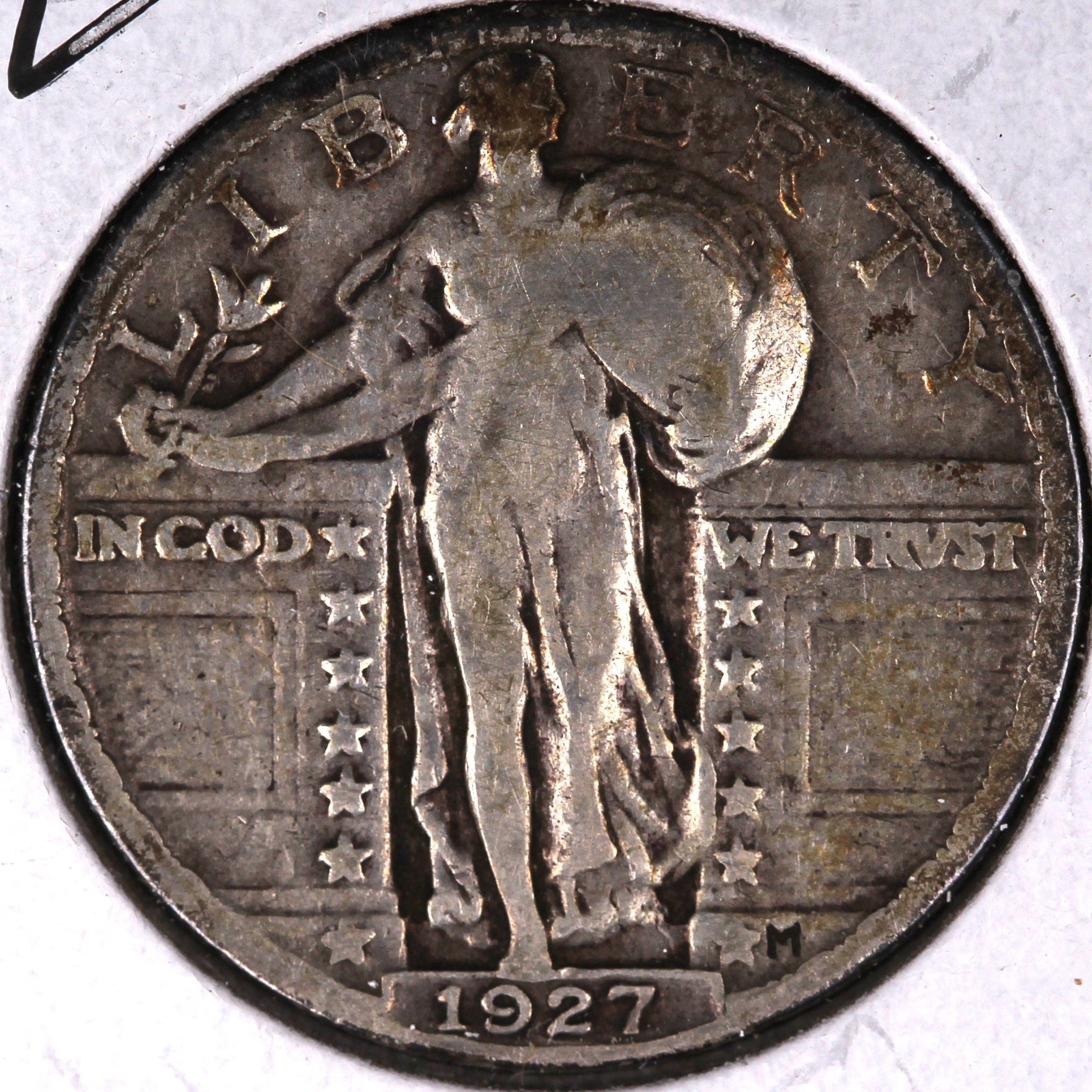 1927 Standing Liberty Quarter, Fine+ Circulated Coin, Store #QR1652.