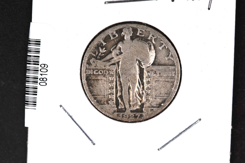 1927 Standing Liberty Quarter. Affordable Collectible Coin. Store