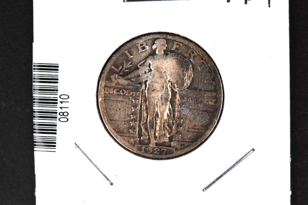 1927 Standing Liberty Quarter. Affordable Collectible Coin. Store # 08110