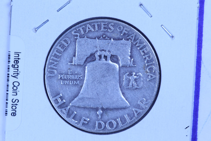 1952-D Franklin Half Dollar, Affordable Circulated Collectible Coin. Store