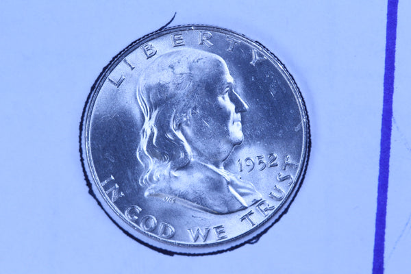 1952-D Franklin Half Dollar, Gem Uncirculated Collectible Coin. Store #10866