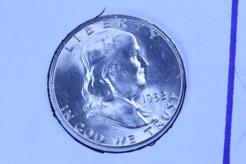 1952-D Franklin Half Dollar, Gem Uncirculated Collectible Coin. Store