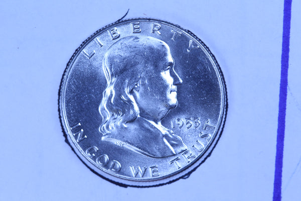 1953 Franklin Half Dollar, Gem Uncirculated Collectible Coin. Store #10870