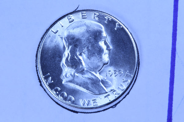 1953-S Franklin Half Dollar, Gem Uncirculated Collectible Coin. Store #10874