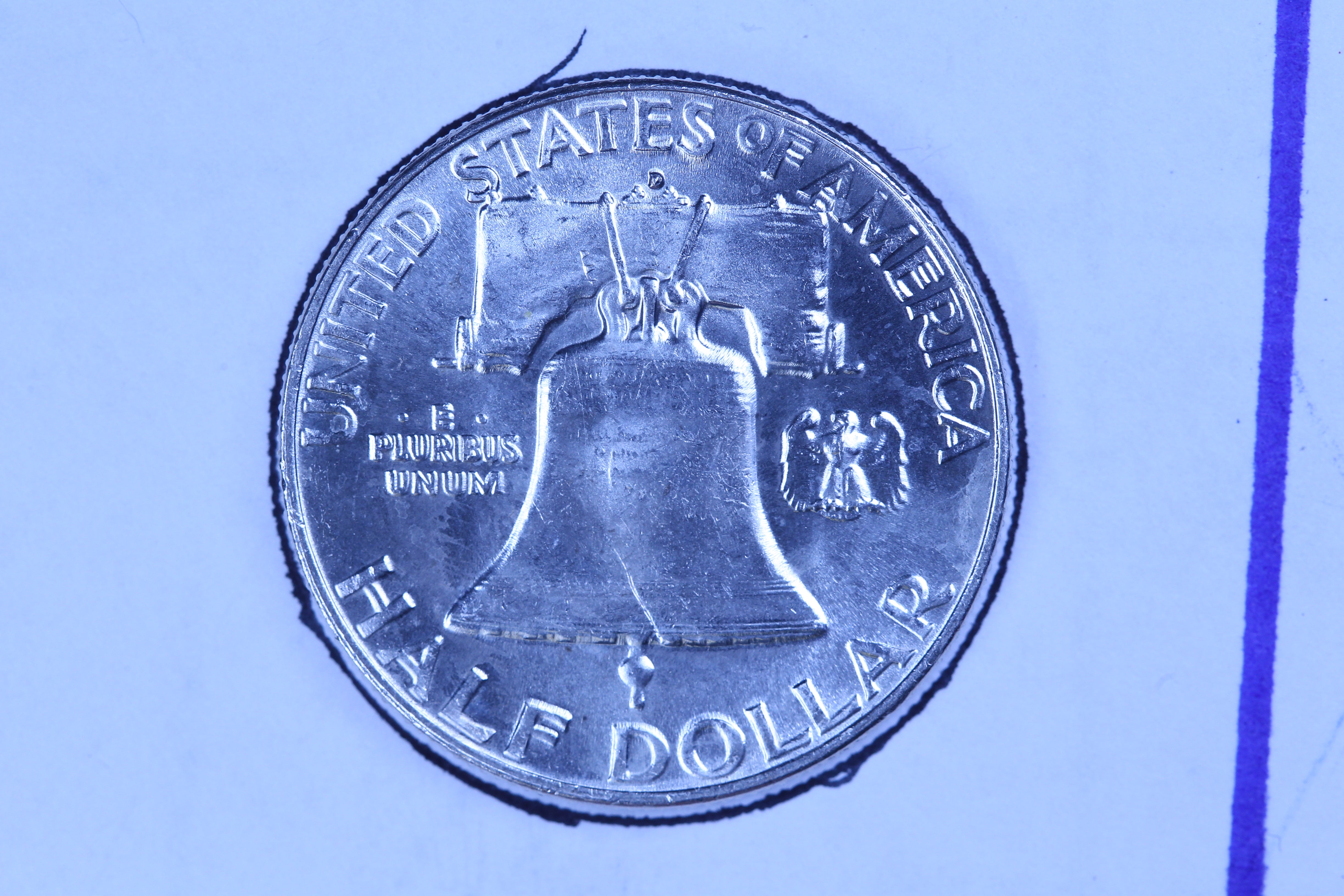1954-D Franklin Half Dollar, Gem Uncirculated Collectible Coin. Store #10877