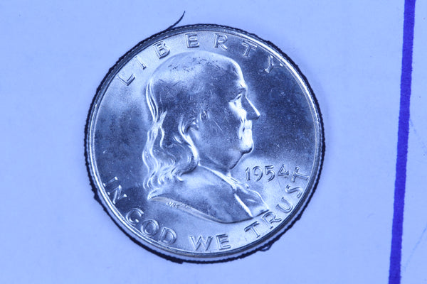 1954-S Franklin Half Dollar, Gem Uncirculated Collectible Coin. Store #10878