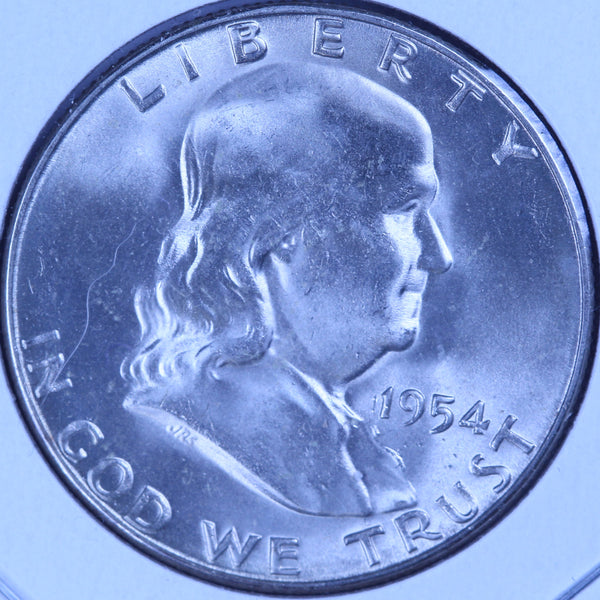 1954-S Franklin Half Dollar, Gem Mint State Coin, Store #10879