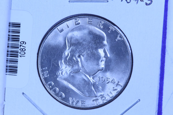 1954-S Franklin Half Dollar, Gem Uncirculated Collectible Coin. Store #10879