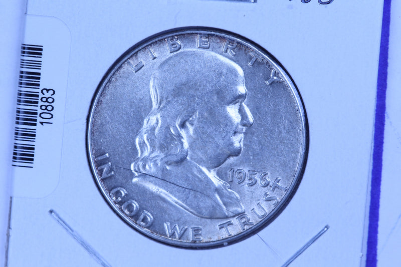 1956 Franklin Half Dollar, Affordable Circulated Collectible Coin. Store