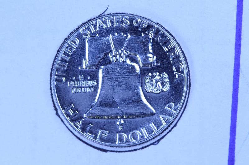 1957 Franklin Half Dollar, Proof Strike. Gem Eye Appeal. Store Sale