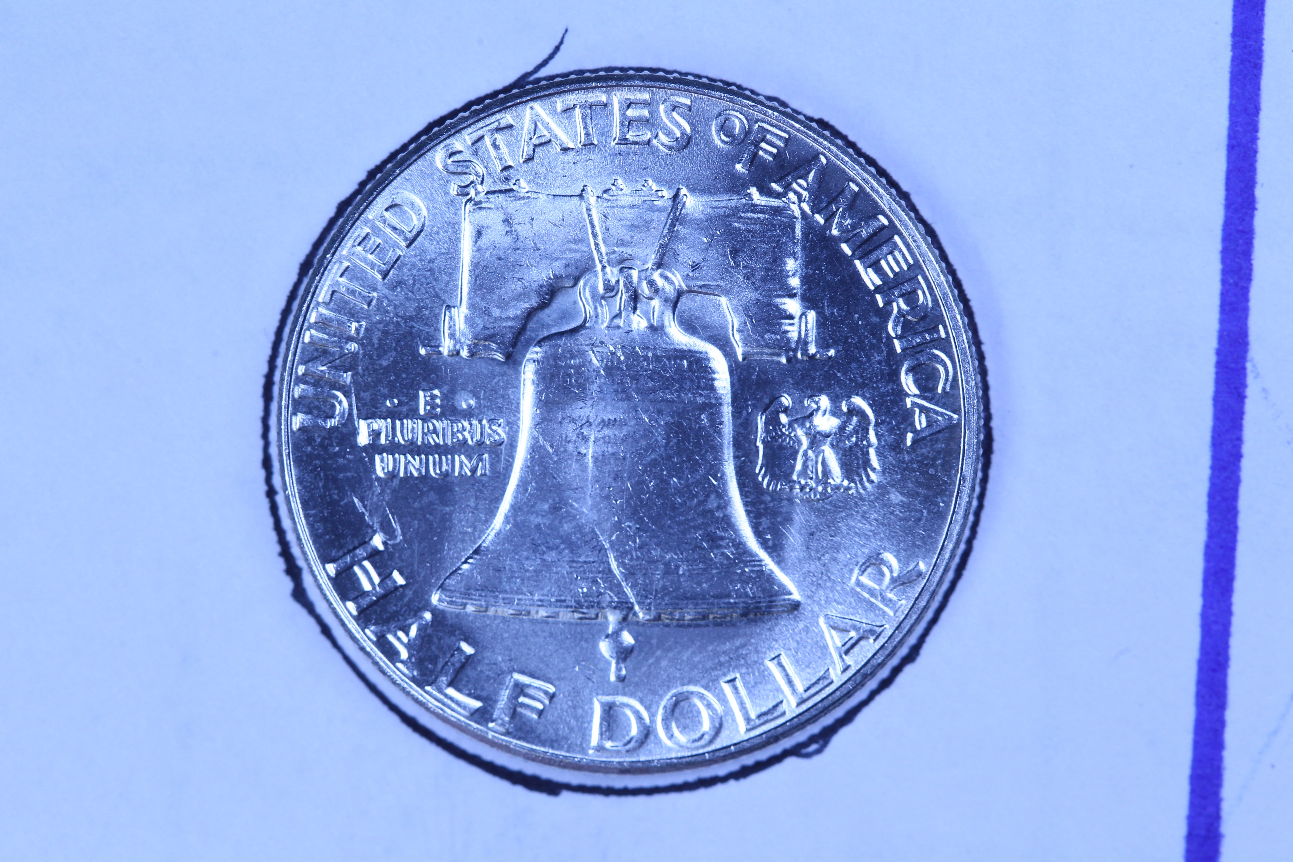 1960 Franklin Half Dollar, Mint State Uncirculated Coin. Store #10897