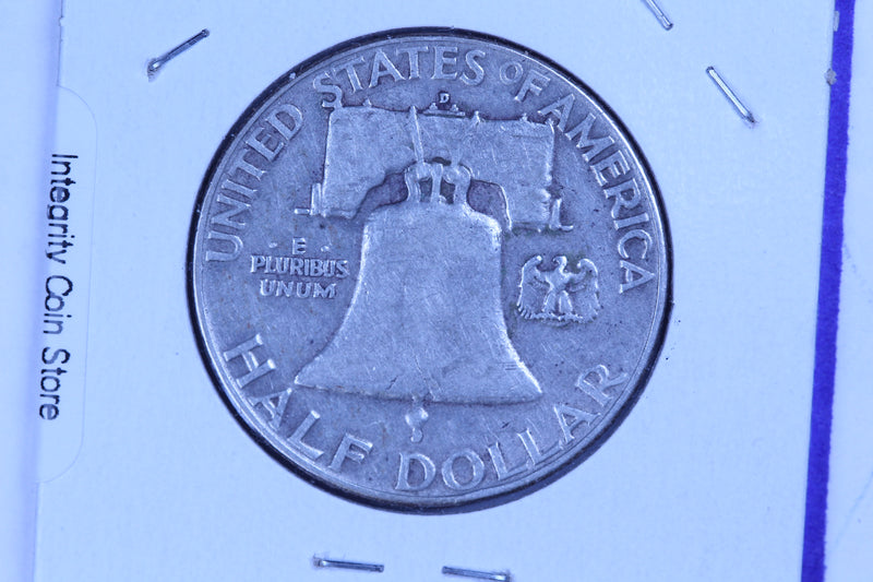 1960-D Franklin Half Dollar, Affordable Circulated Coin. Store Sale