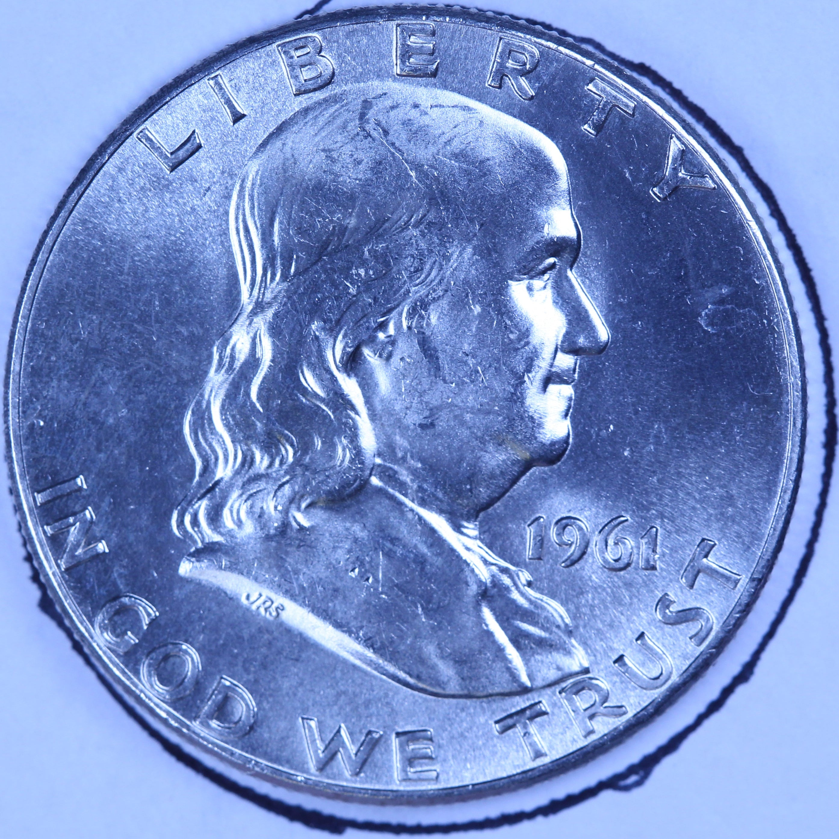 1961 Franklin Half Dollar, Mint State Uncirculated Coin. Store #10901