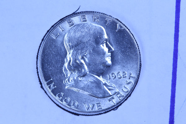 1962-D Franklin Half Dollar, Affordable Uncirculated Coin. Store Sale #10904