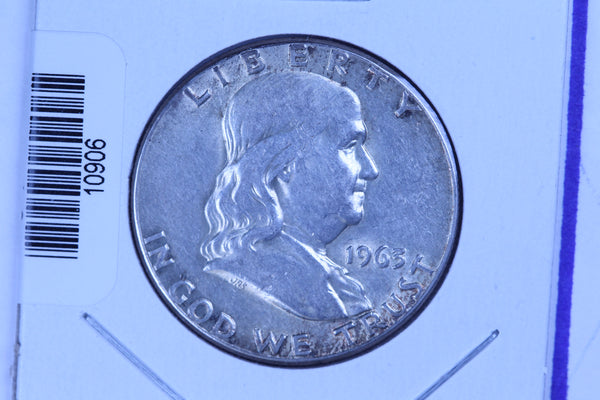 1963 Franklin Half Dollar, Affordable Circulated Coin. Store Sale #10906