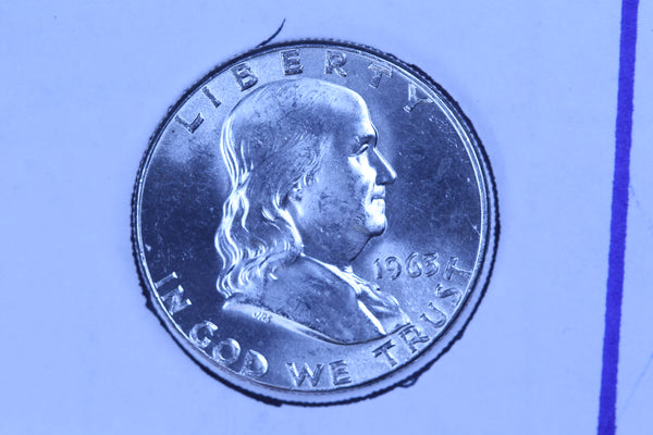 1963 Franklin Half Dollar, Affordable Uncirculated Coin. Store Sale #10907