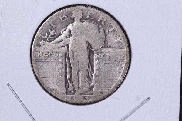 1927-D Standing Liberty Quarter. Affordable Circulated Collectable Coin. Store # 08186