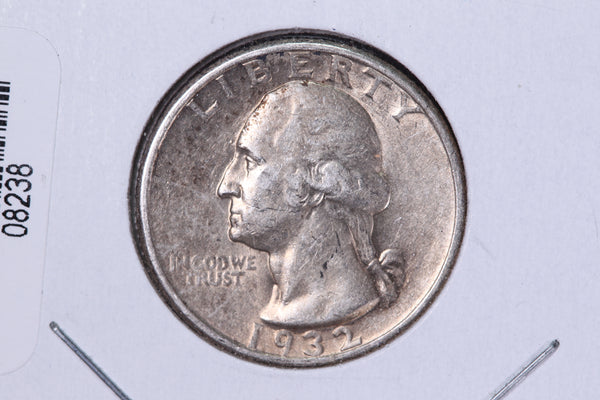 1932 Washington Quarter. Affordable Circulated Collectable Coin. Store # 08238