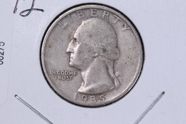 1935-S Washington Quarter. Affordable Circulated Collectable Coin. Store # 08275