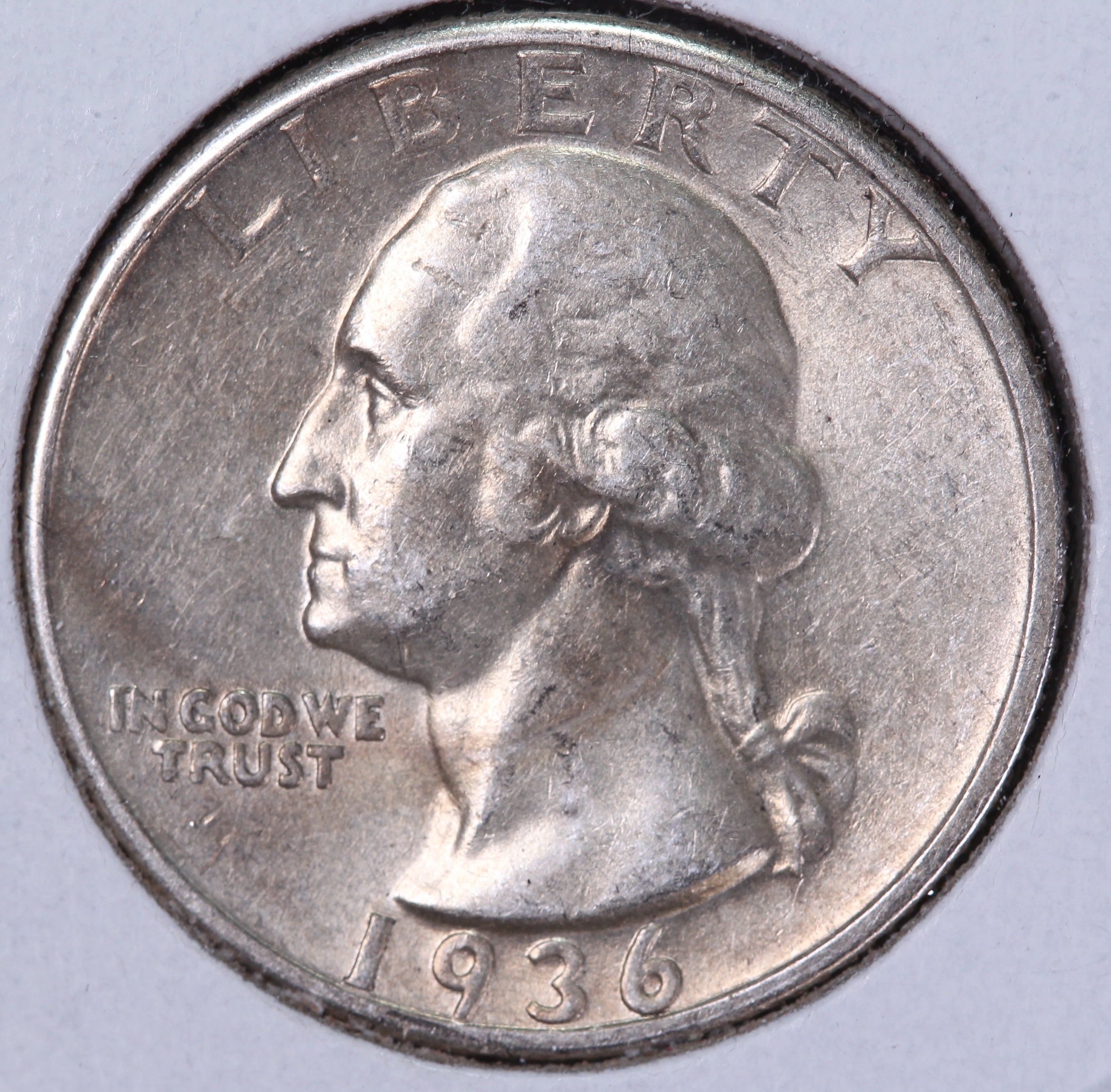 1936 Washington Quarter. Affordable Circulated Collectable Coin. Store # QR1933