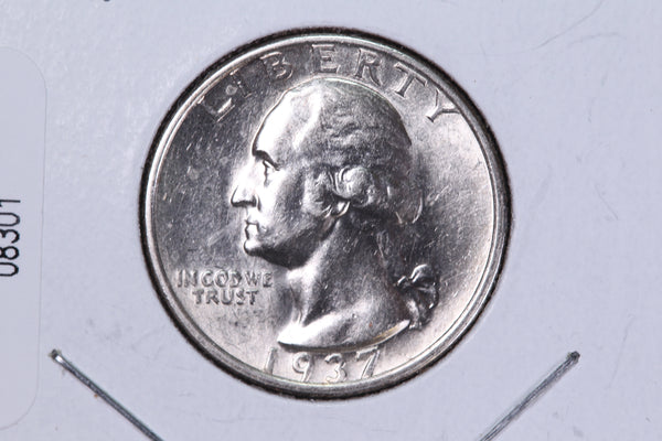 1937-S Washington Quarter. Uncirculated Collectable Coin. Store # 08301