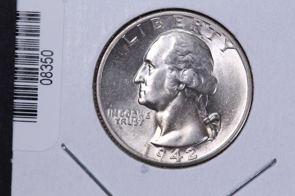 1942 Washington Quarter. Affordable Circulated Collectable Coin. Store # 08350