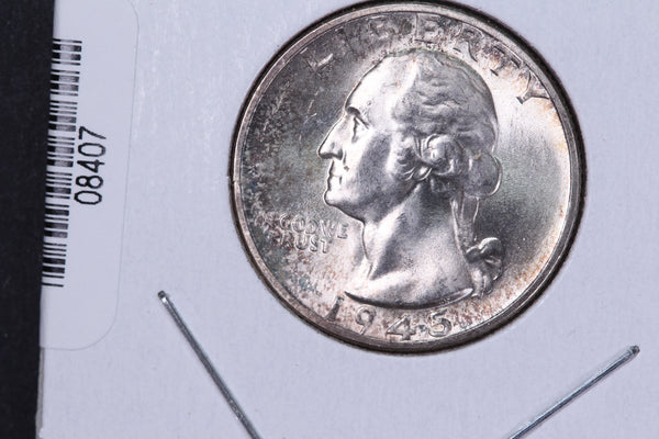 1945-D Washington Quarter. Affordable Circulated Collectable Coin. Store # 08407
