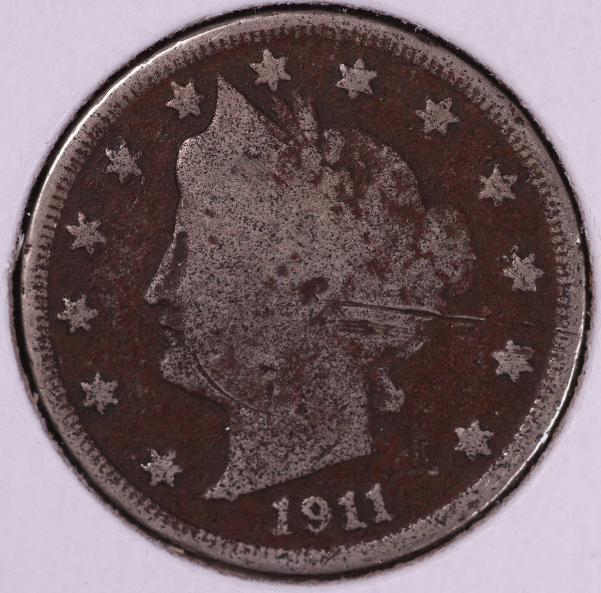 1911 Liberty Nickel. Circulated Collectible Coin. Store #NL205
