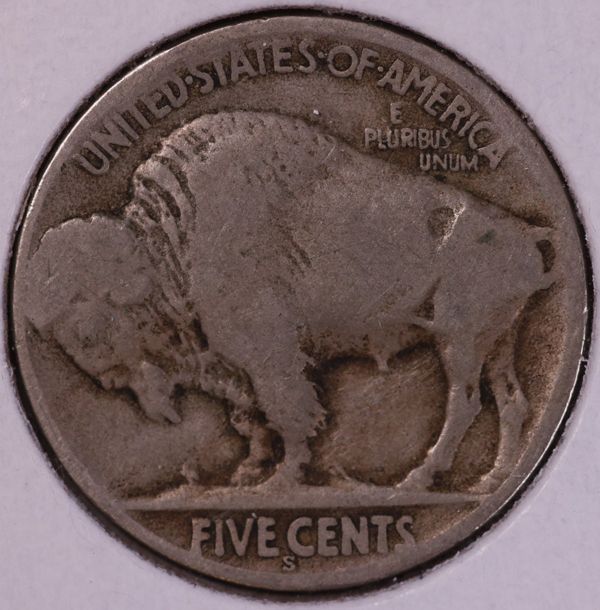 1923-S Buffalo Nickel. About Good Circulated Coin.  Store #NL812